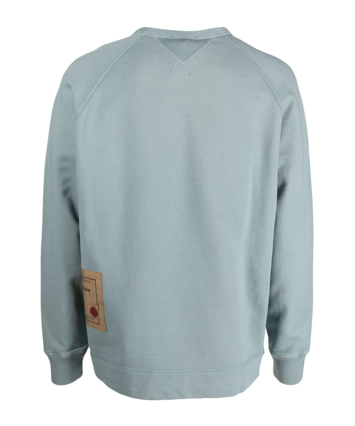 Ten C Logo-patch Crewneck Sweatshirt In Green