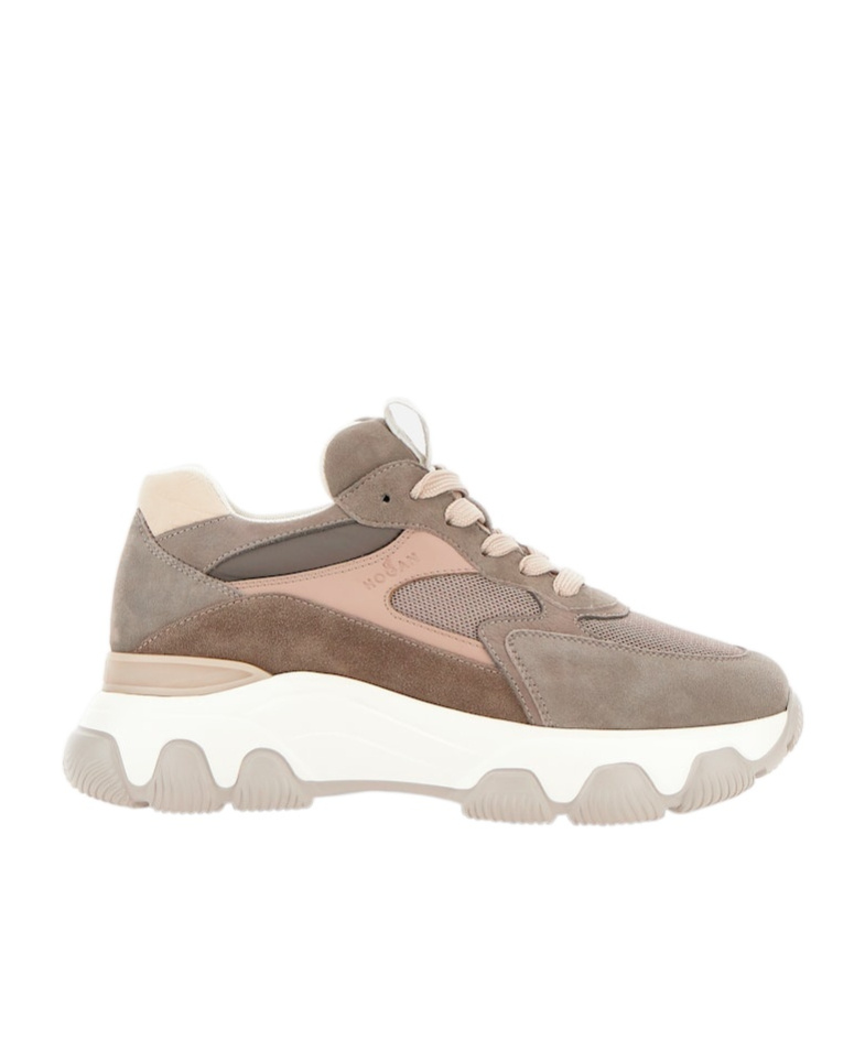 Hogan Hyperactive Lace-up Sneakers In Nude
