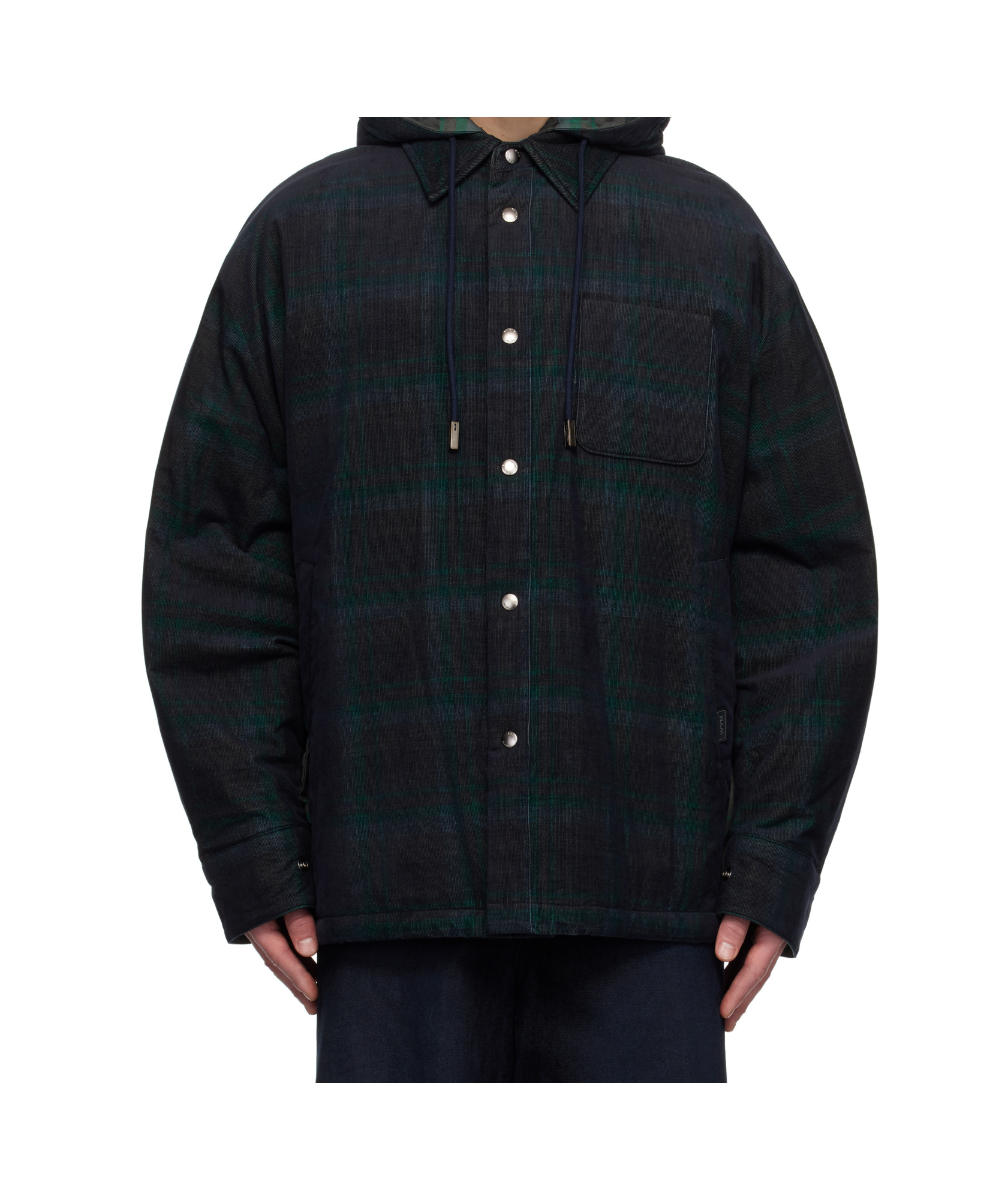 Wooyoungmi Checked Cotton Jacket In Black