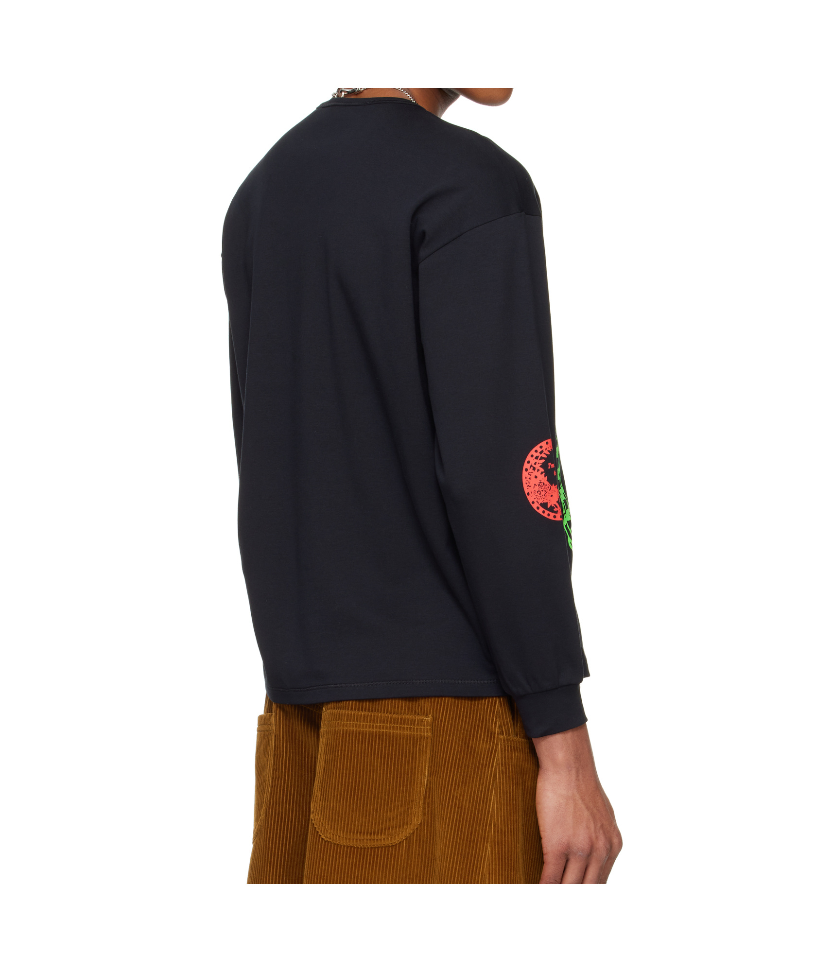 Chopova Lowena Black 'little Bird' Oversized Jersey T-shirt In Black