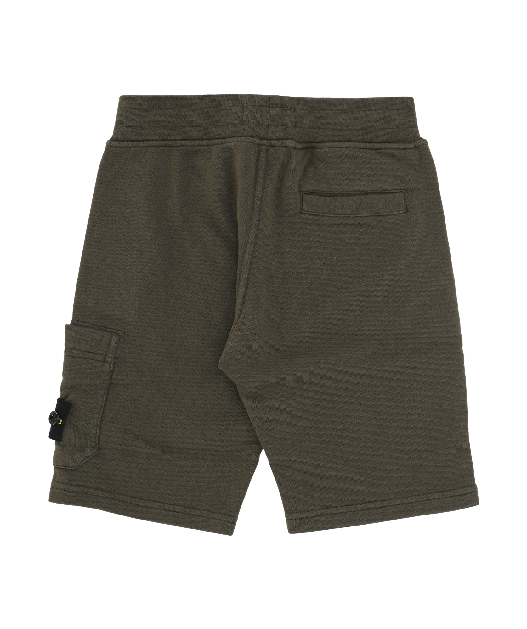 Stone Island Elastic Waist Shorts In Green