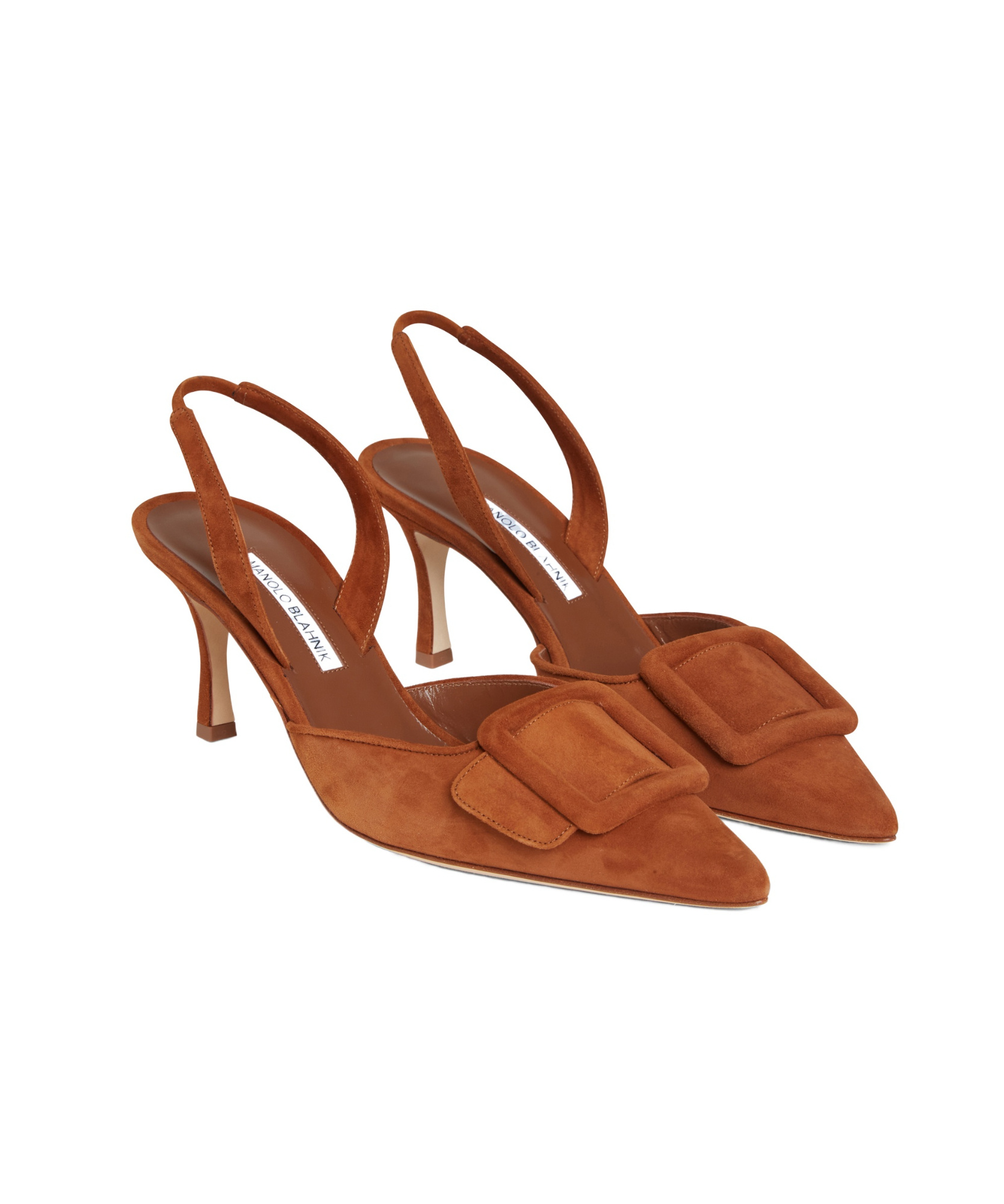 MANOLO BLAHNIK SLINGBACK HIGH HEEL SANDALS