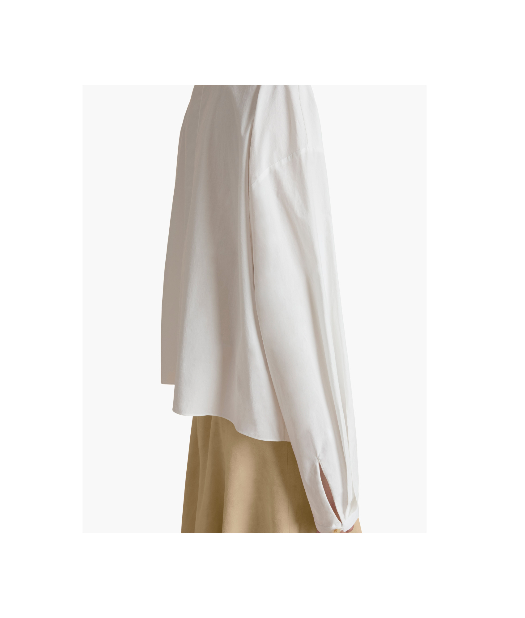 Khaite Ashton Double-breasted Cotton Top In White