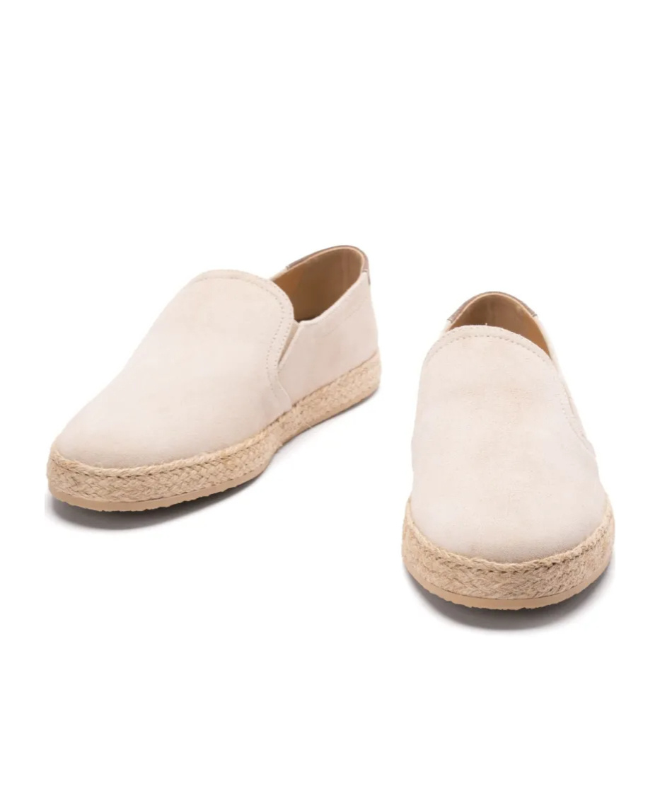 Brunello Cucinelli Men Slip-ons With Rope Insert In Light Beige