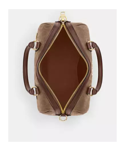 Coach Logo Shoulder Bag In Brown