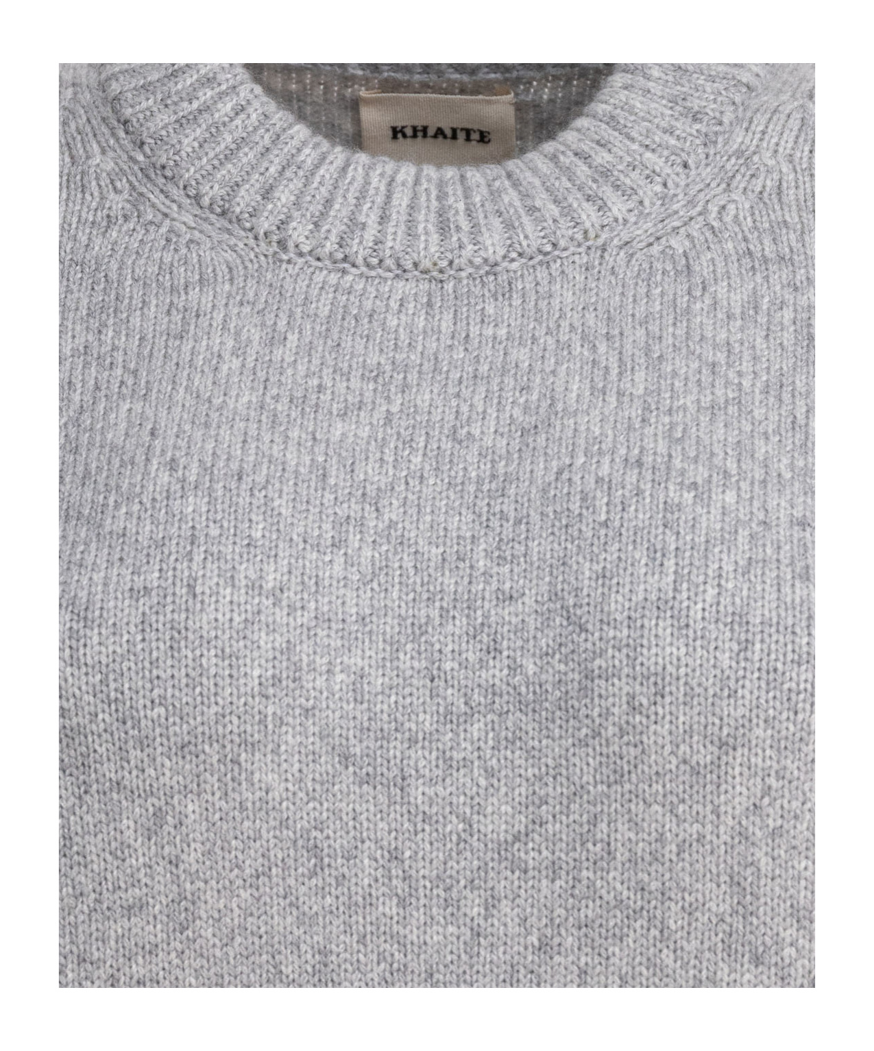 Khaite Crew Neck Sweater In Gray