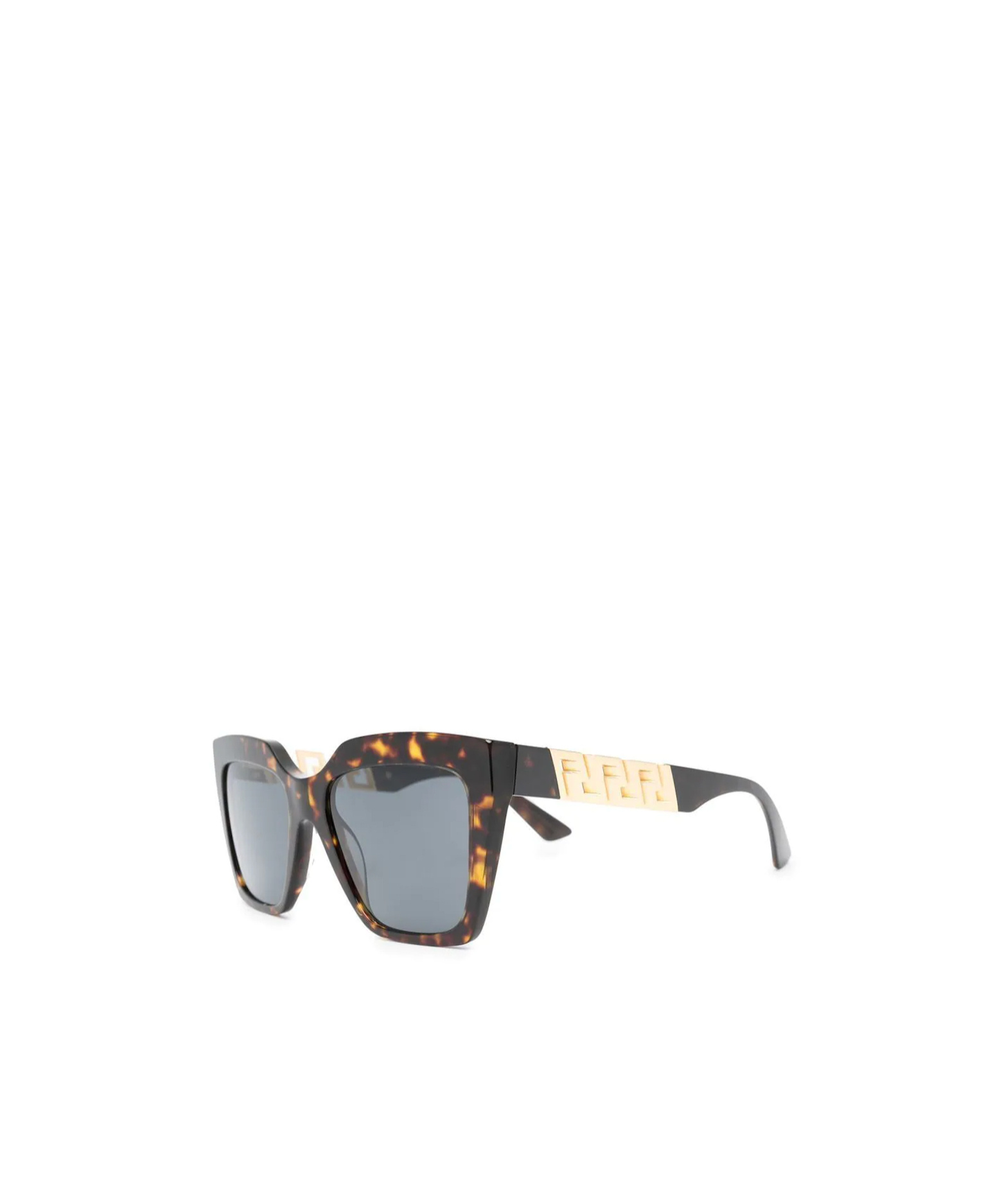 Versace Eyewear Square Frame Sunglasses In Gray