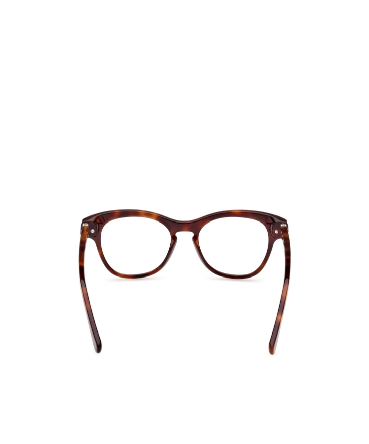 Moncler Eyewear Round Frame Glasses In Red