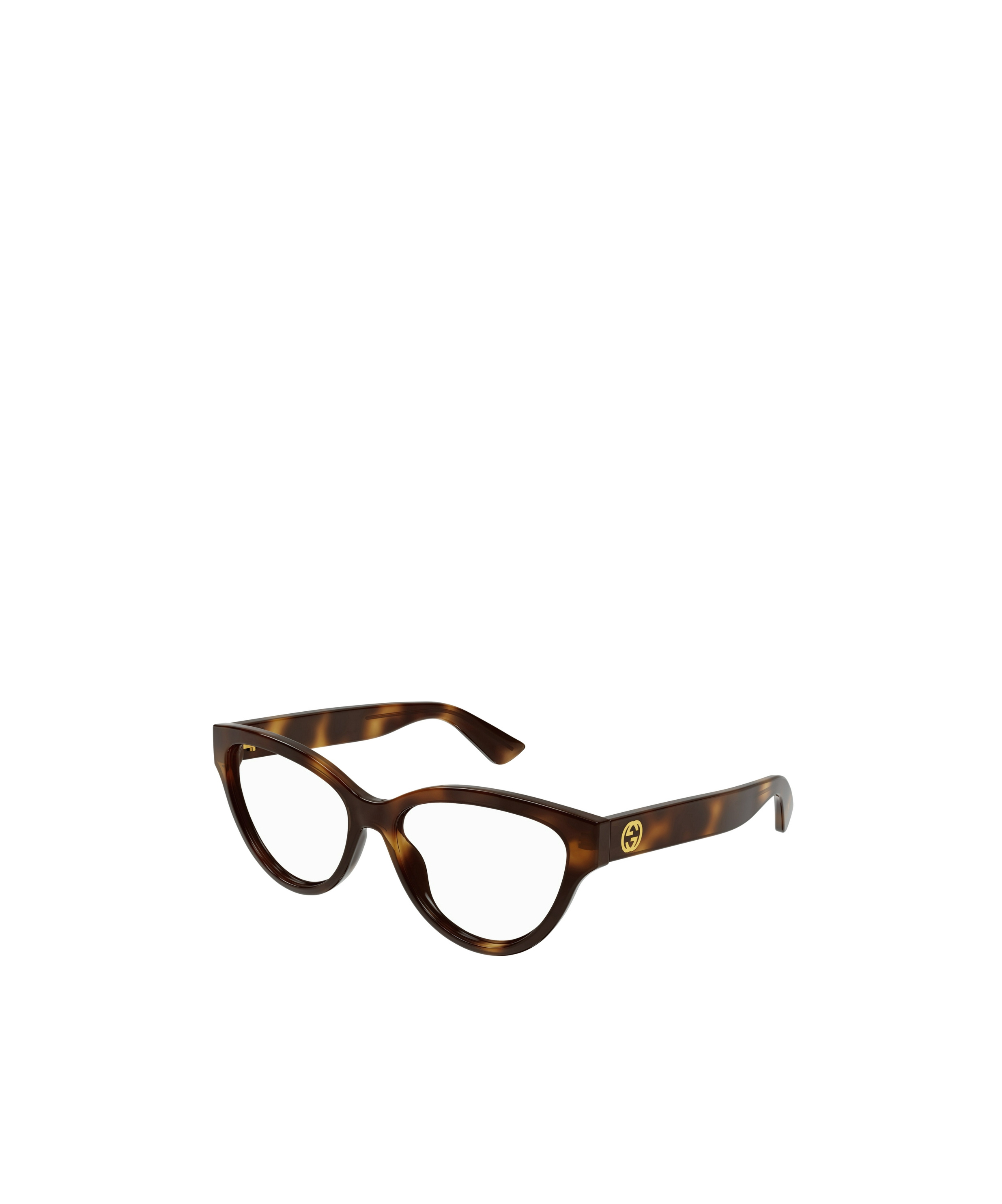 Gucci Gg1581o Linea Gg Logo Eyeglasses In Brown