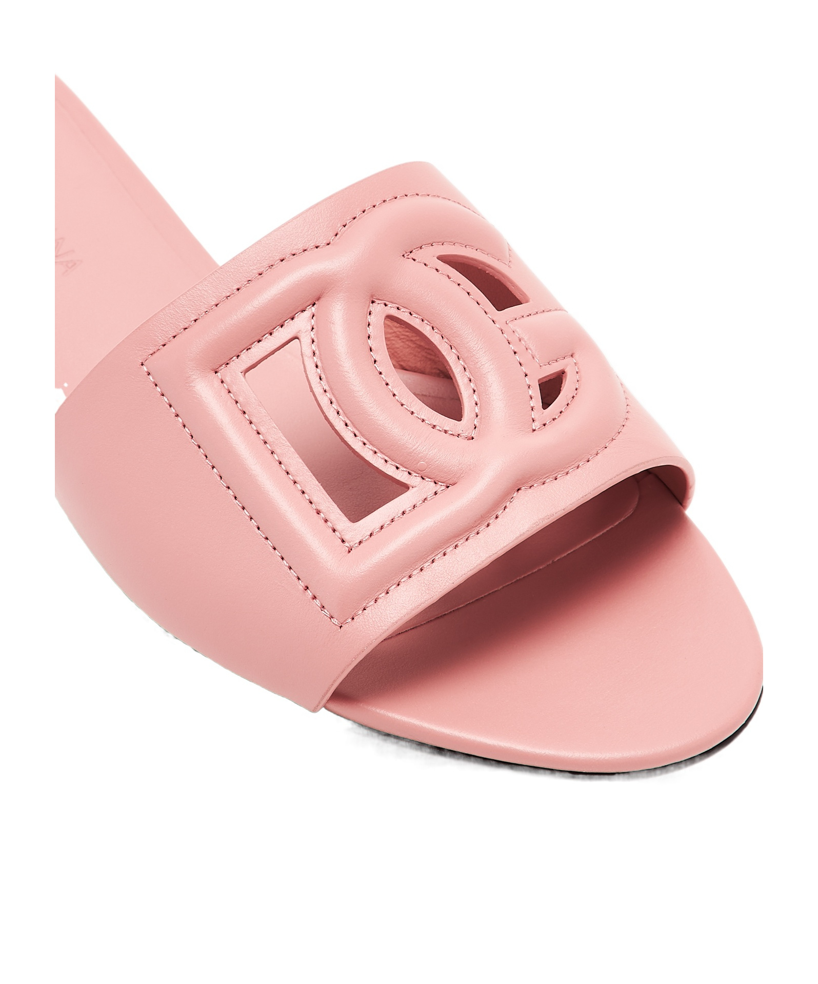 Dolce & Gabbana Round Head Sandals In Pink