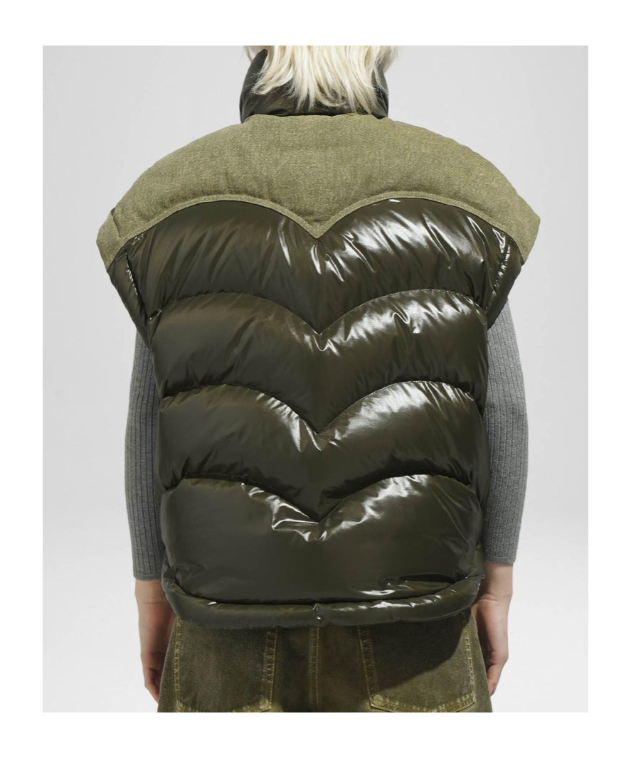 Khrisjoy High-necked Sleeveless Down Vest