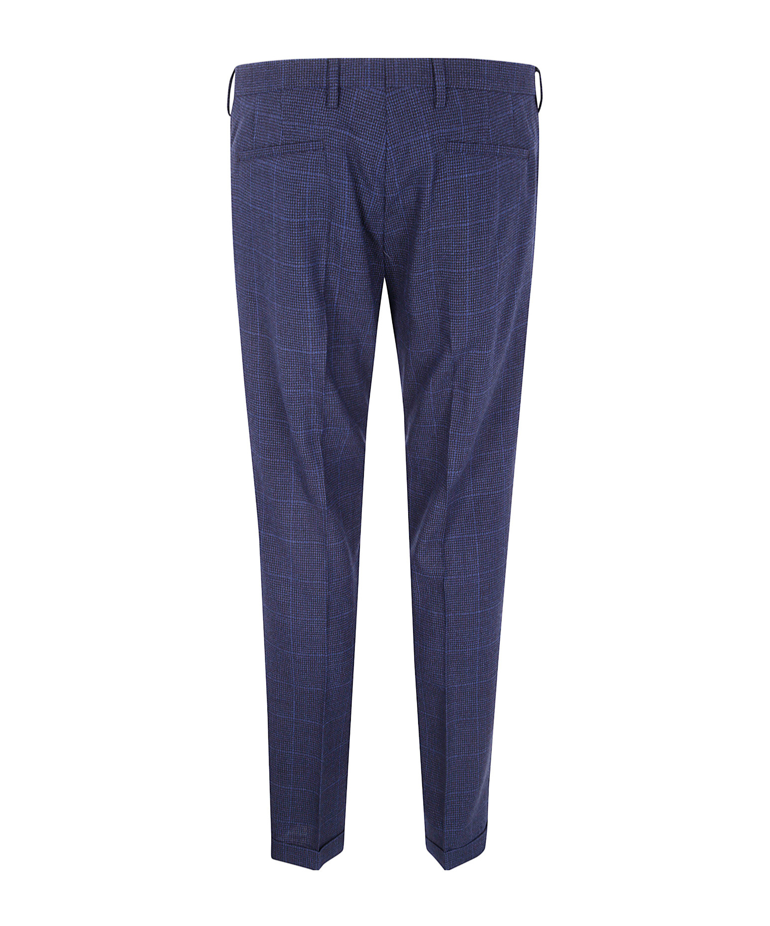 Paul Smith Belt Loop Casual Pants In Blue