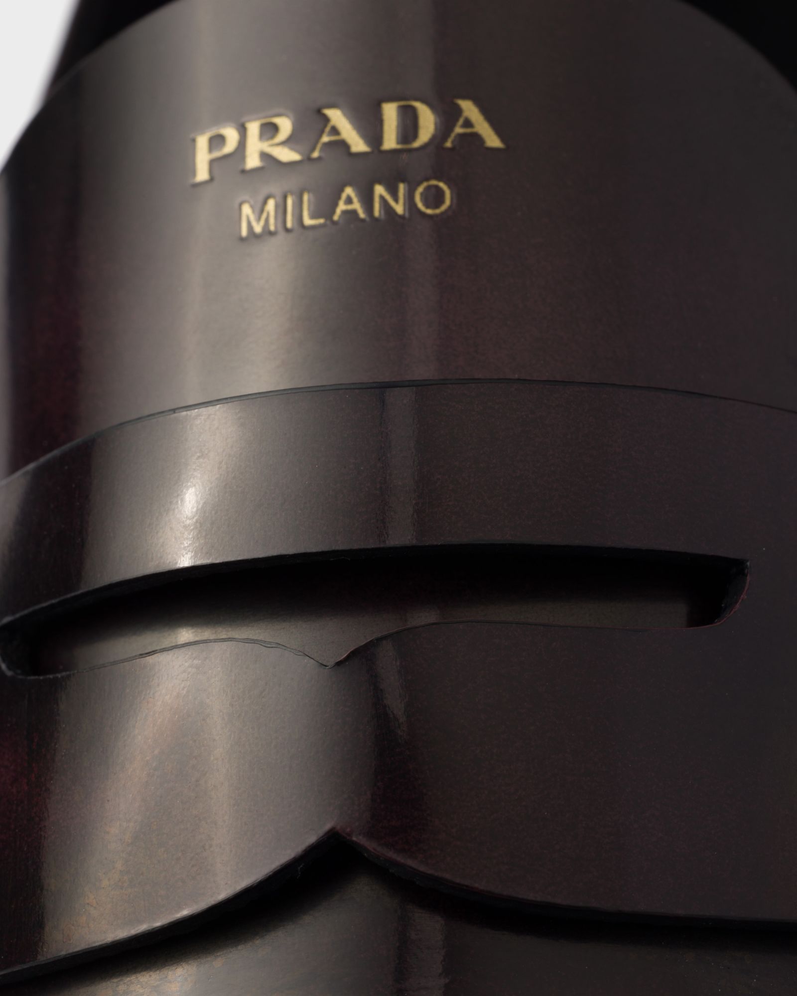 Prada Brushed Leather Loafers In Black