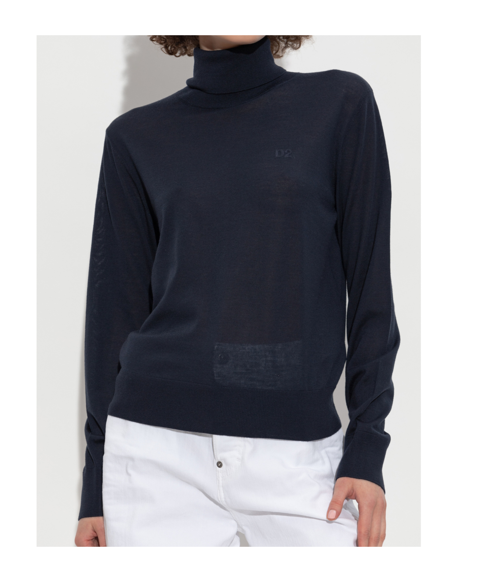 Dsquared2 Long Sleeve Sweater In Black