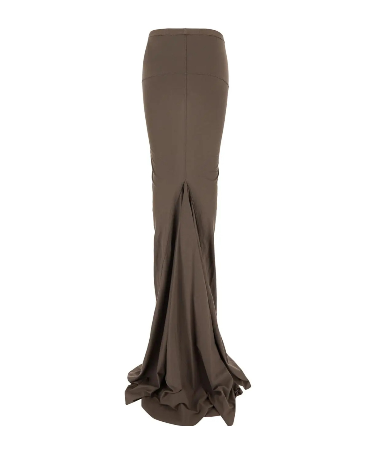 Rick Owens Jersey Lido Skirt In Light Brown