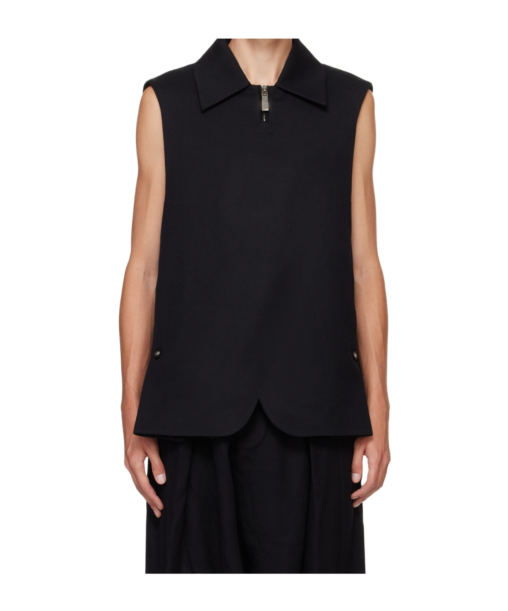 Ader Error Sleeveless Vest In Black
