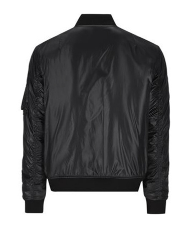 Saint Laurent Black Regular Fit Bomber Jacket In Black