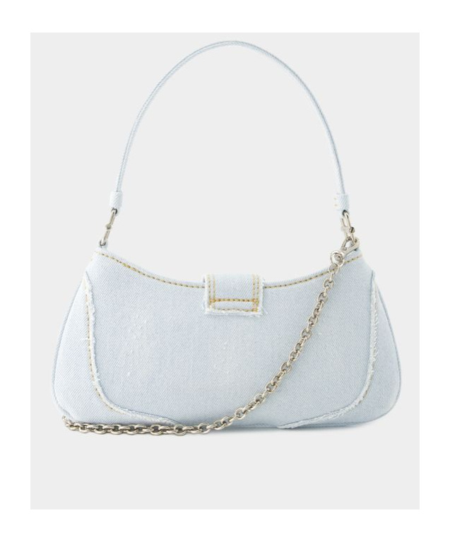 Osoi Small Brocle Denim Shoulder Bag In White