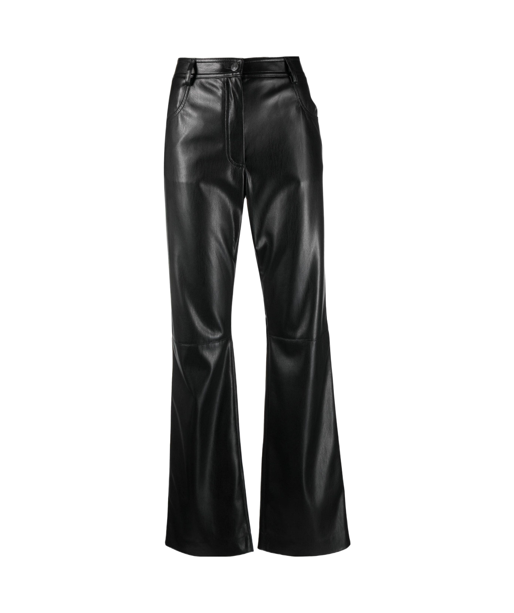 Msgm Faux-leather Straight-leg Trousers