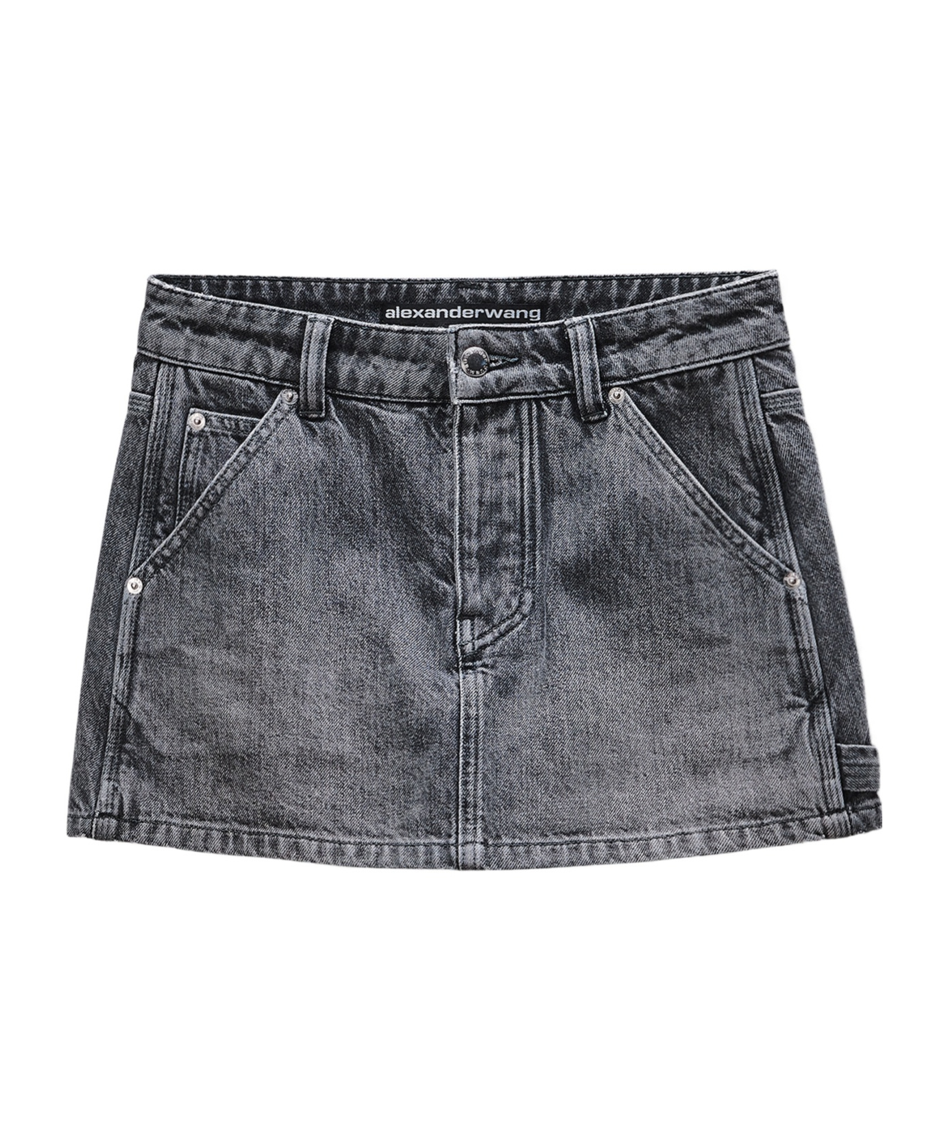 Alexander Wang Carpenter Mini Skort In Gray