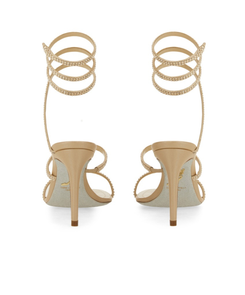 René Caovilla Women's Satin Pumps In Nude