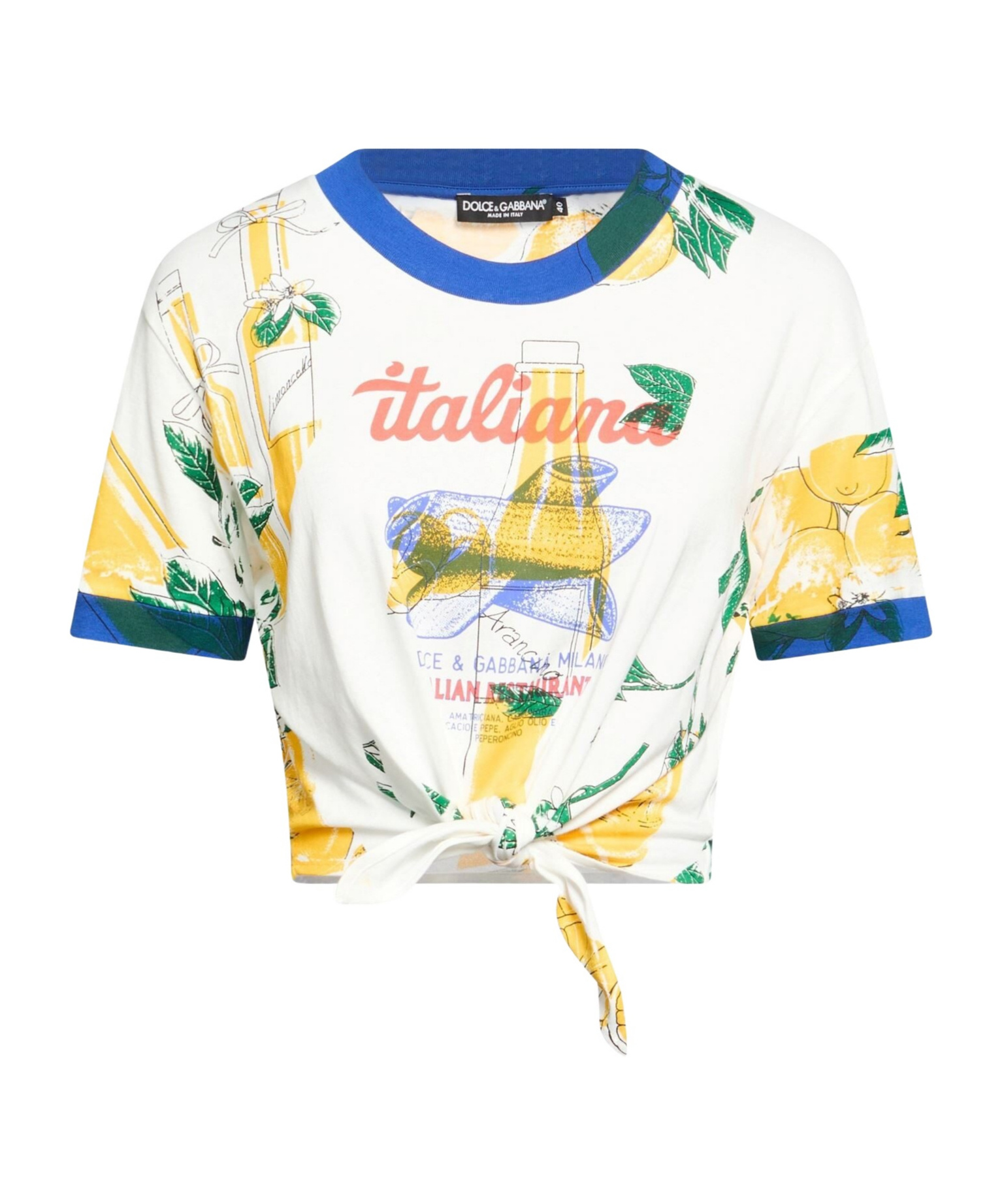 Dolce & Gabbana Colorful Short-sleeved T-shirt In White