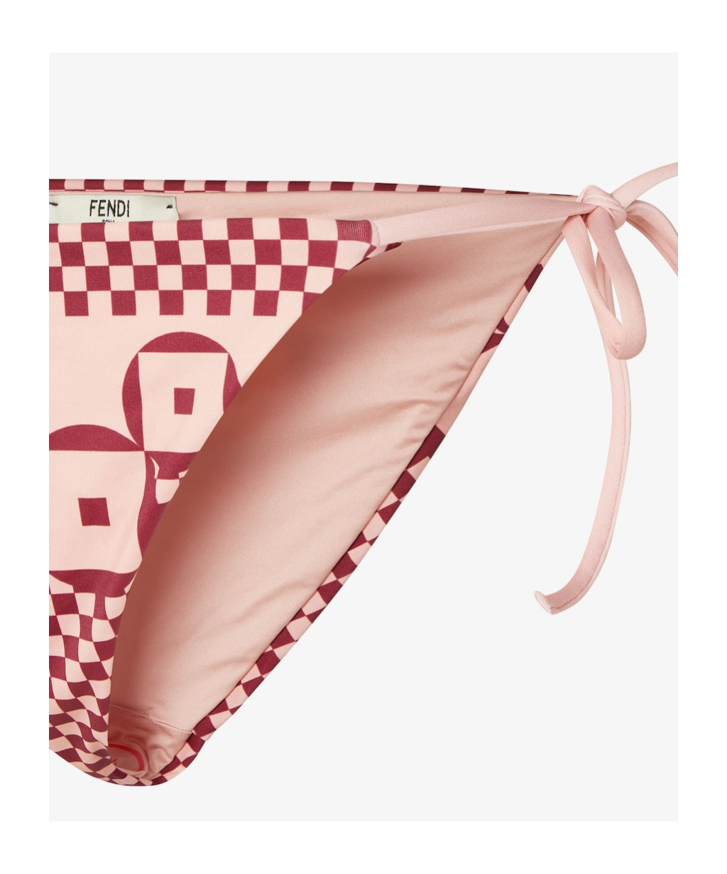Fendi Swim Briefs With Micro Patchwork Print In Multi