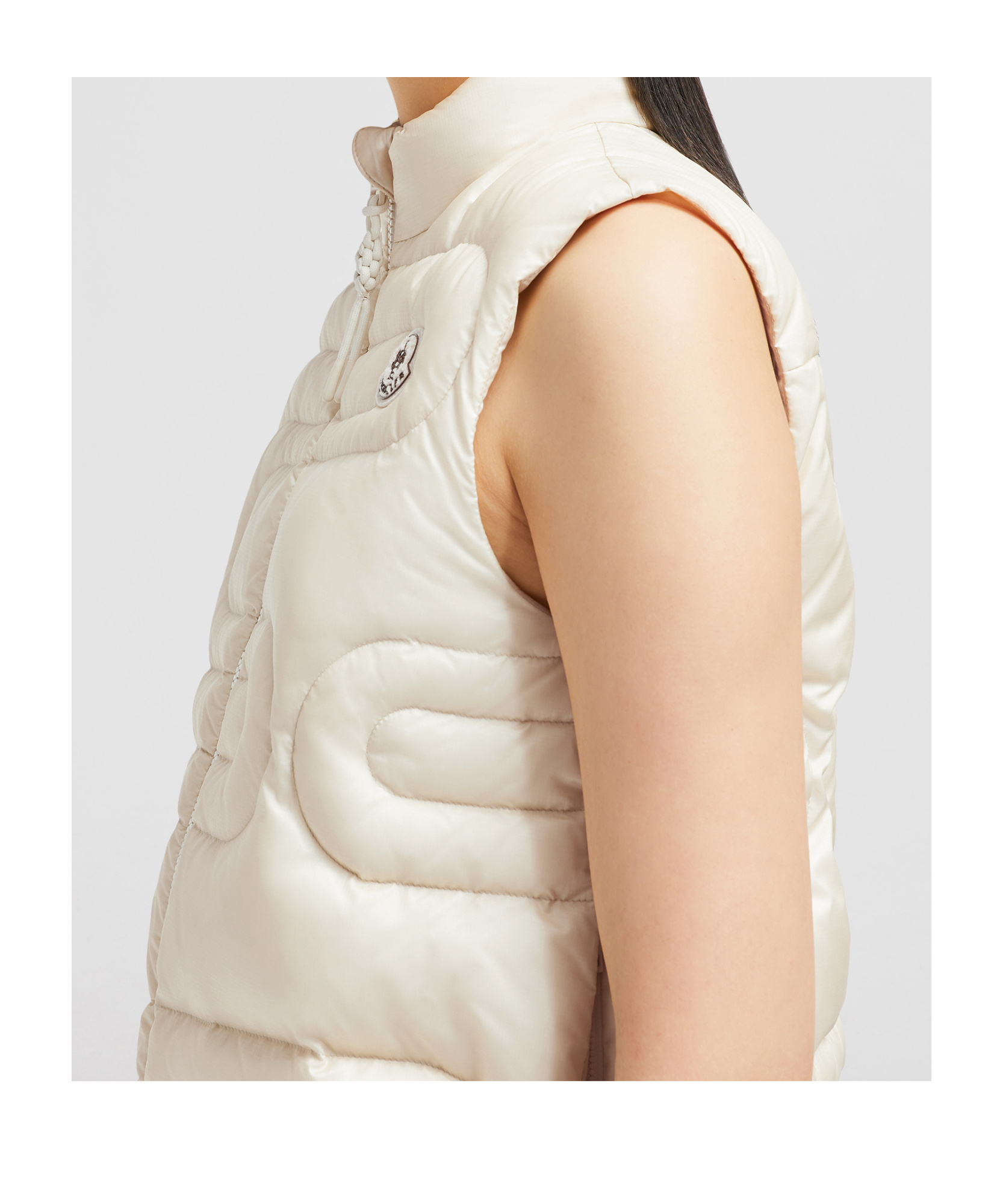 Moncler Xihu Down Vest In Nude