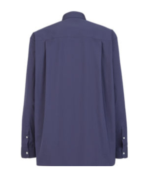 Fendi Logo Long-sleeved Shirt In Blue
