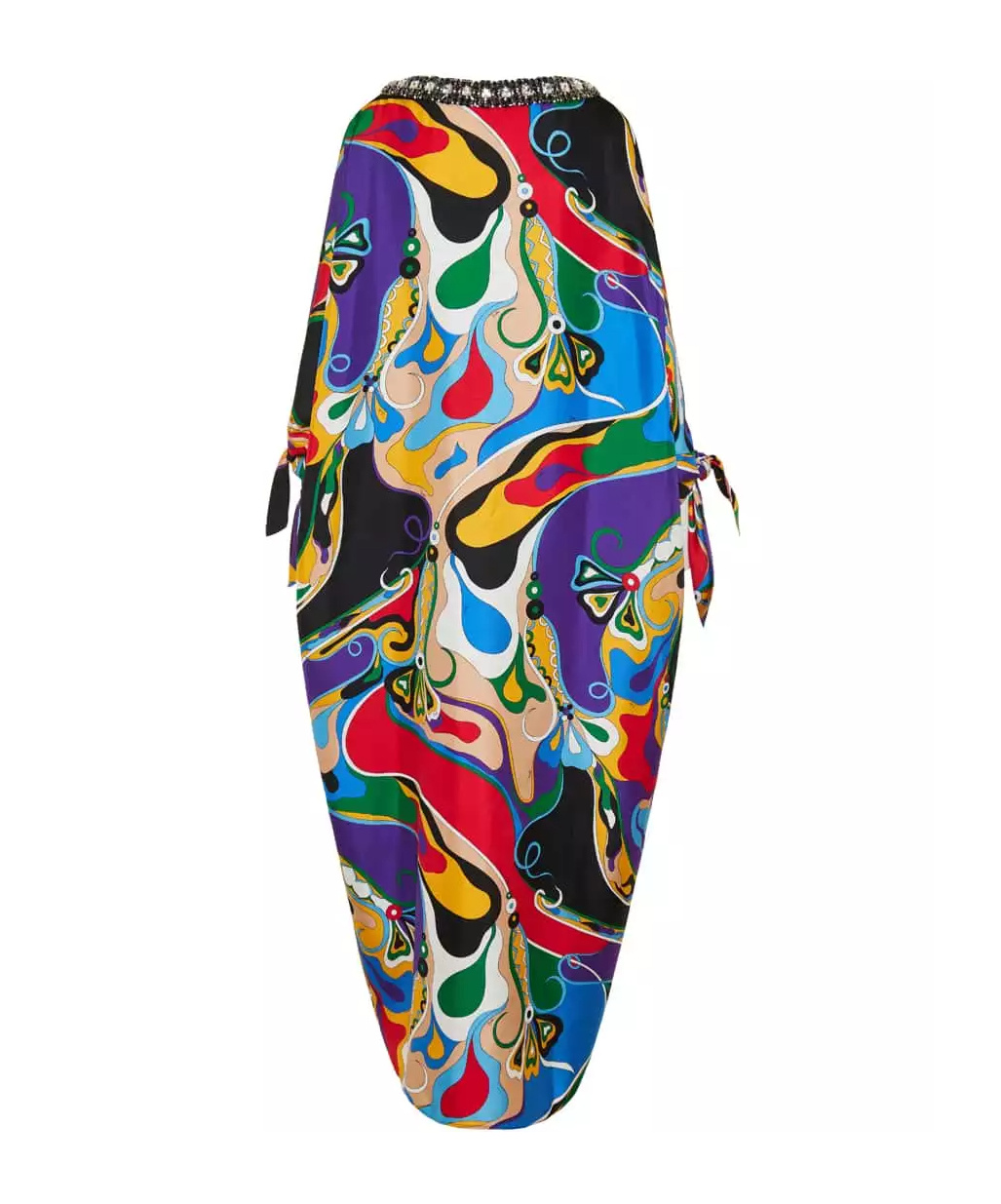 EMILIO PUCCI ORCHIDEE-PRINT SILK KAFTAN