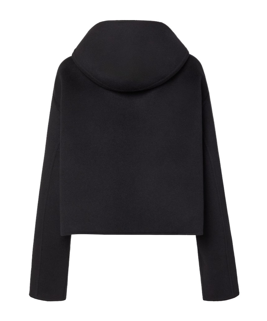 Fendi Long-sleeved Wool Jacket In Black