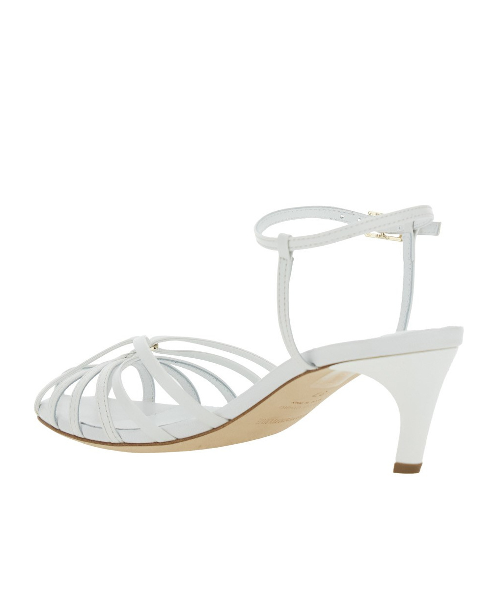 SEMICOUTURE CAGE DESIGN HIGH-HEELED SANDALS