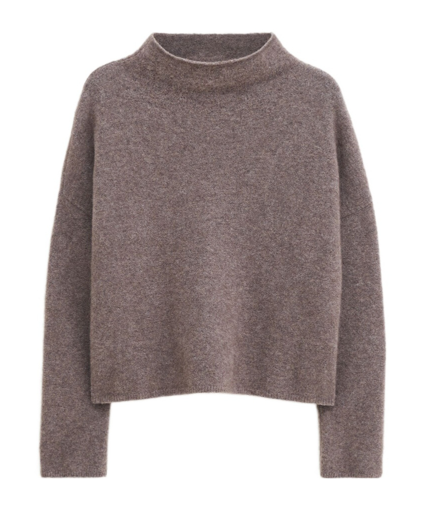 Filippa K Mika Yak Funnel Neck Sweater In Gray