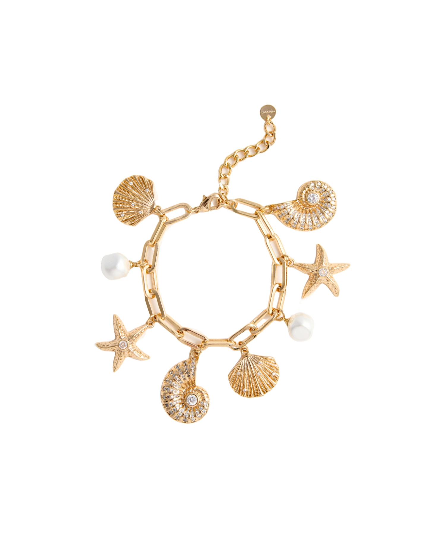 Self-portrait Gold Multi Charm Bracelet