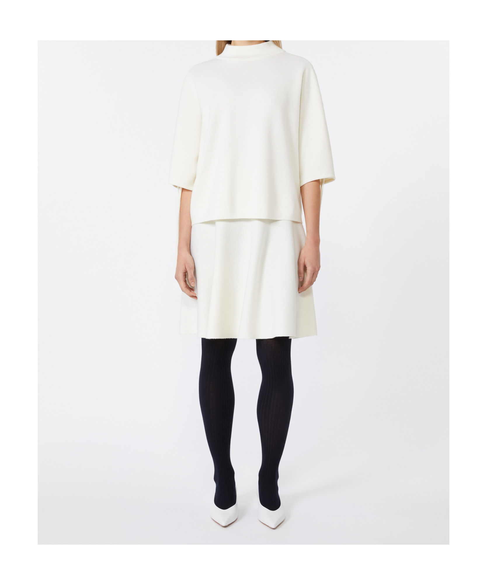 Max Mara Soft Wool Jumper In White