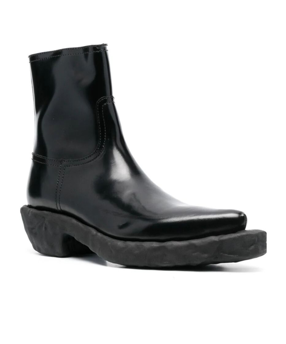 Shop Camperlab Side Zip Ankle Boots In Black