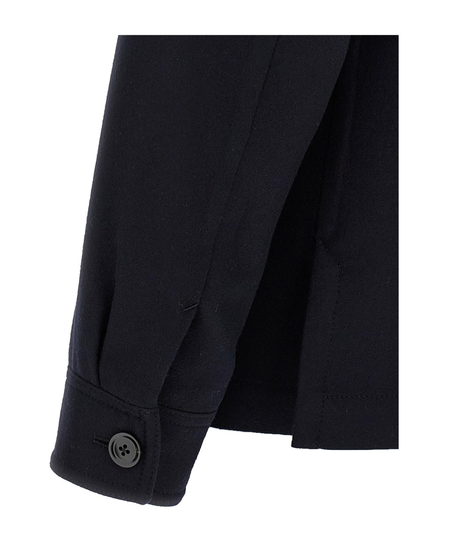 Tom Ford Button-up Cashmere Overshirt In Black