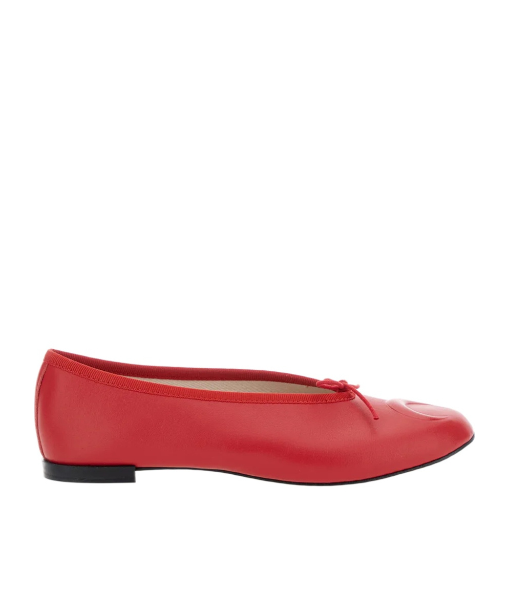 Marine Serre Red Repetto Edition Lilouh Soft Nappa Ballerina Flats