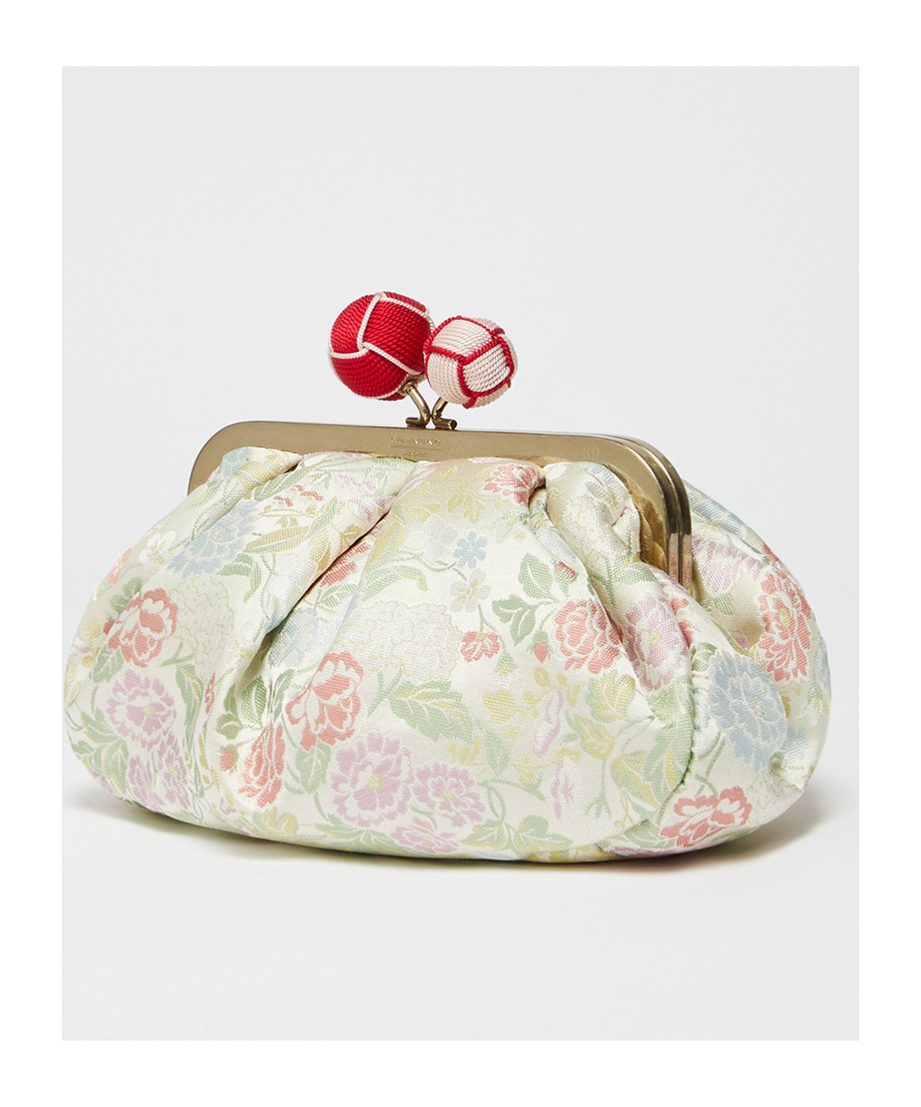 Weekend Max Mara Jacquard Silk Shoulder Bag In Nude