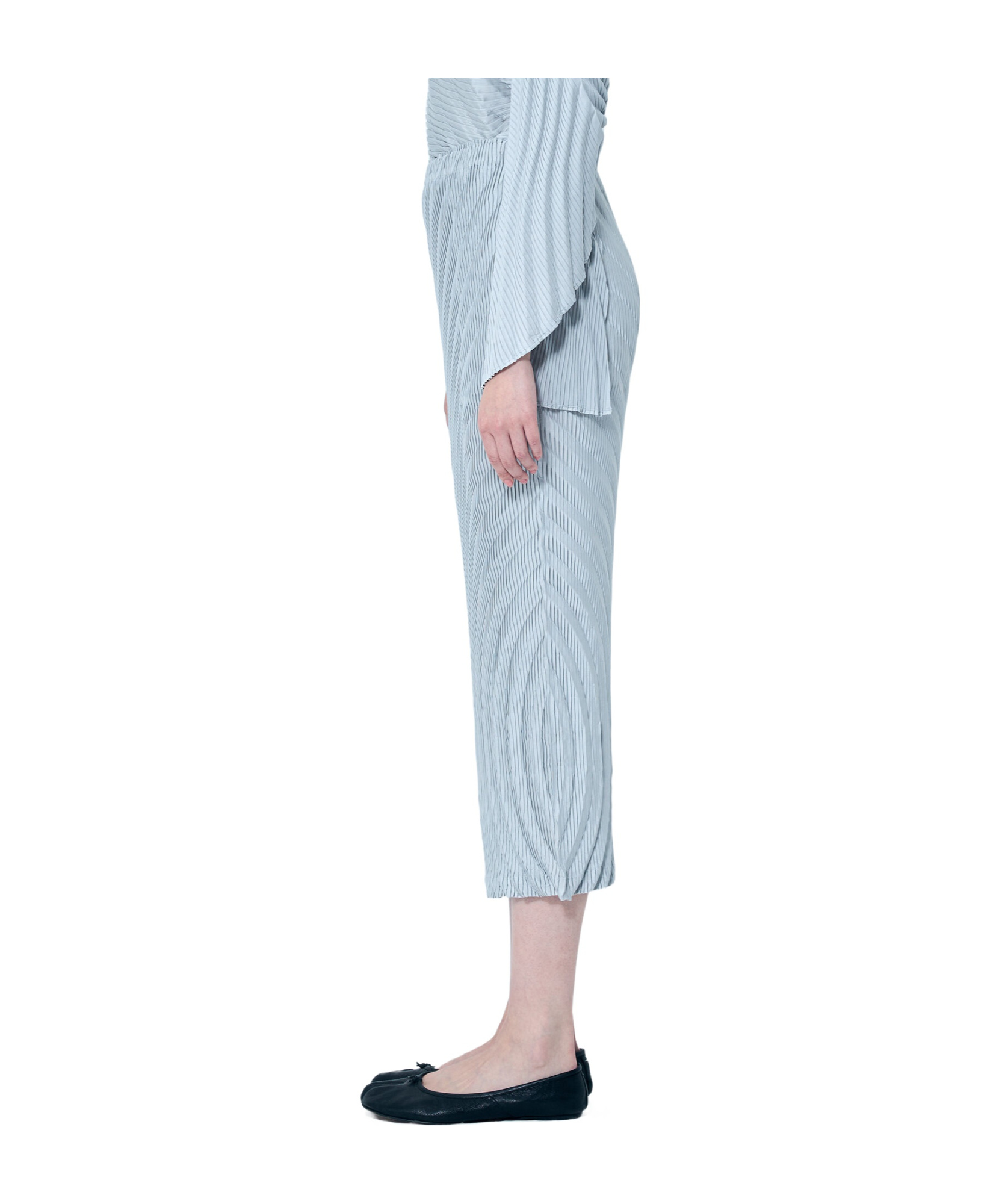 Issey Miyake Pleated Skirts In Blue