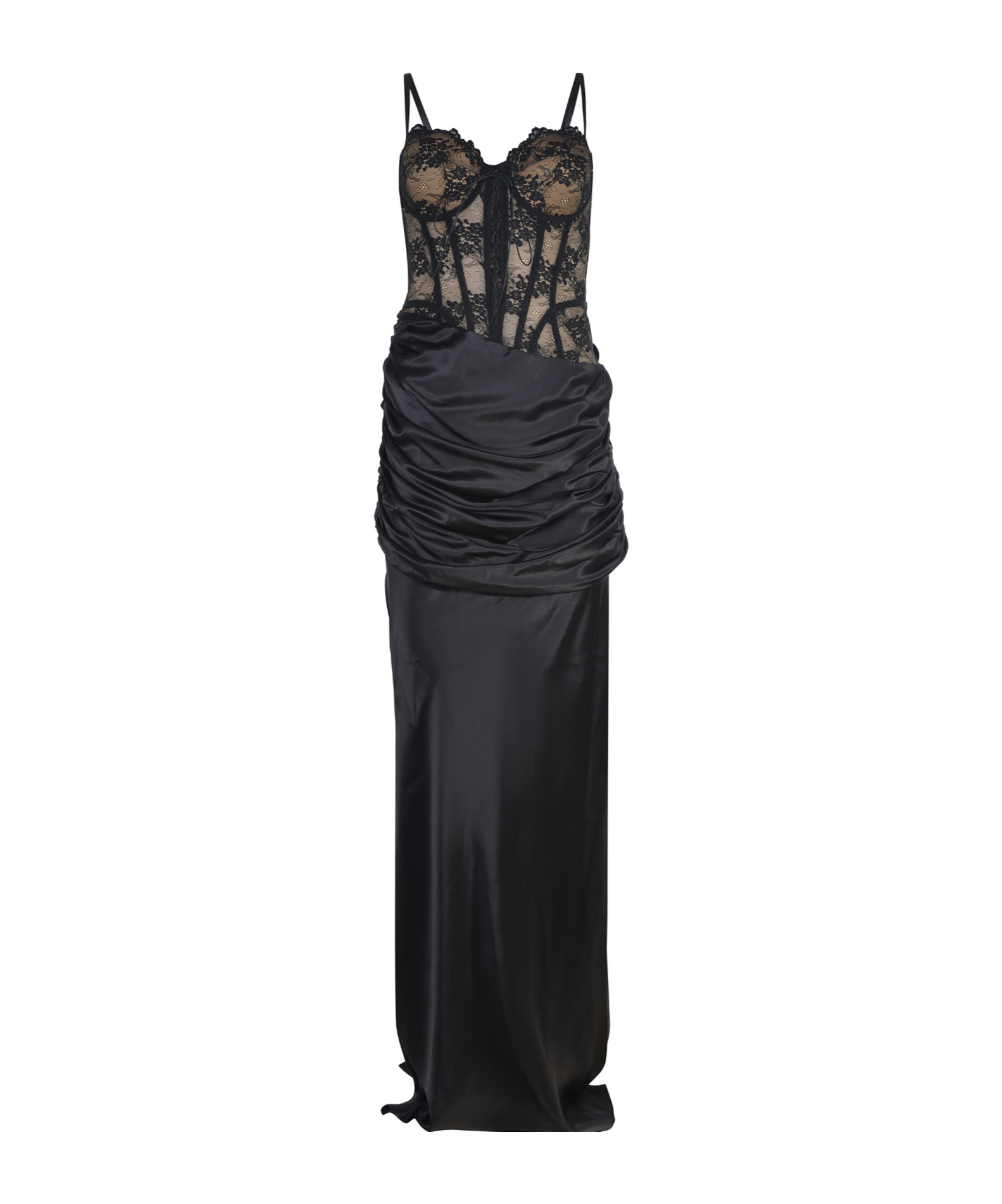 Giuseppe Di Morabito Ruffle Detail Gown In Black