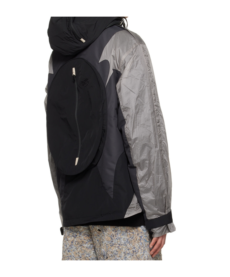 Kusikohc Black Paneled Jacket In Black