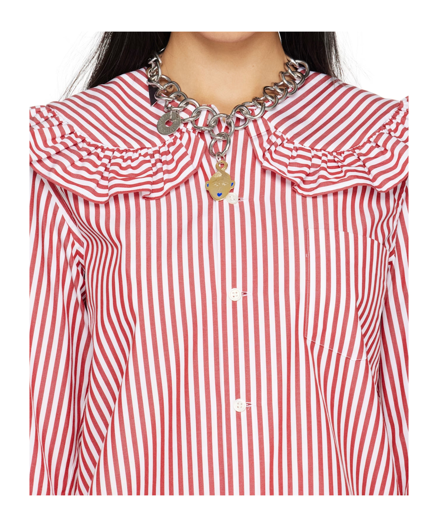 Chopova Lowena Logo Necklace In White