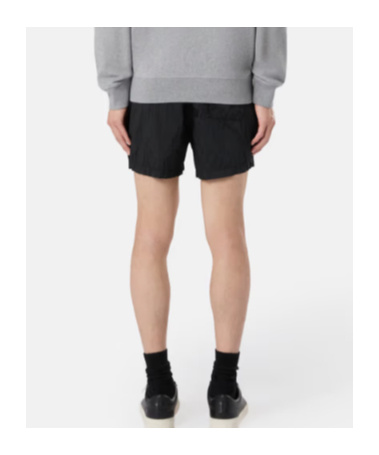 Stone Island Compass Patch Drawstring Swim Shorts In Black