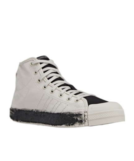Shop Y-3 Nizza Hi Sneakers In Gray
