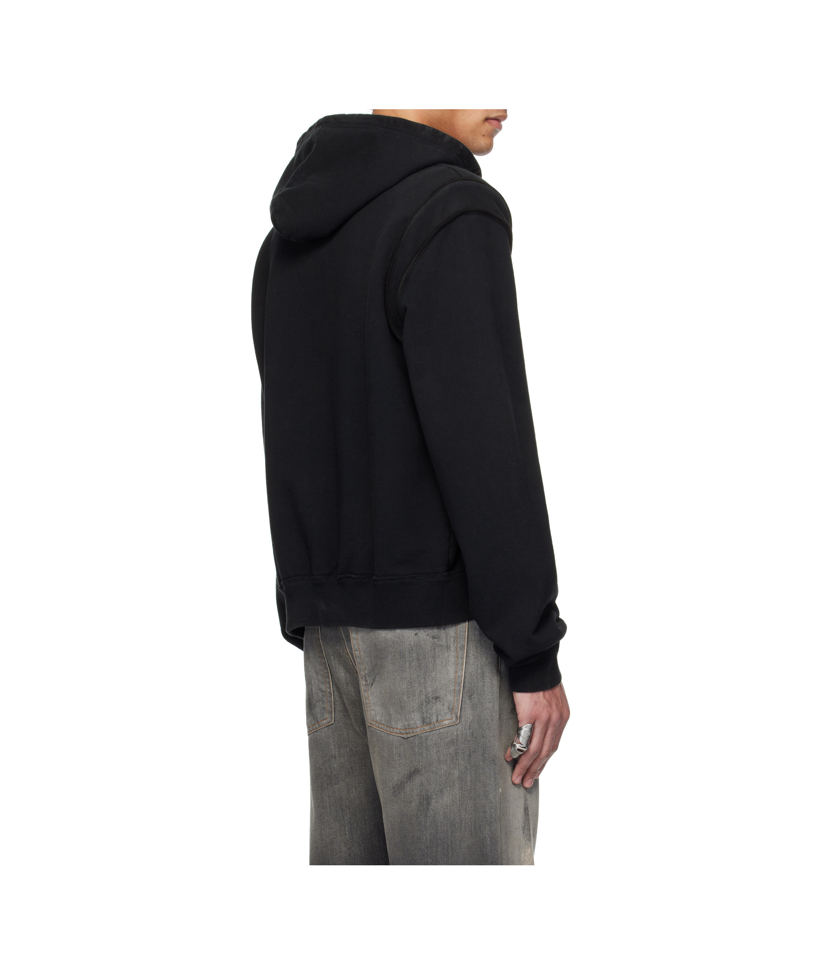Misbhv Star Teddy Hoodie In Black