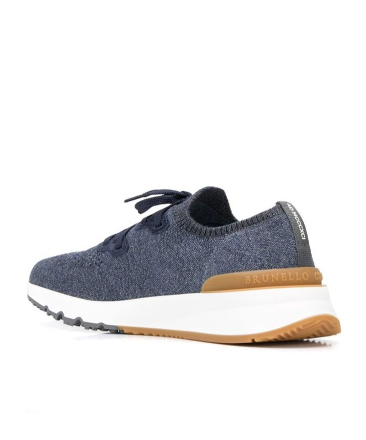 Brunello Cucinelli Platform Sneakers With Round Toe Design In Multicolor