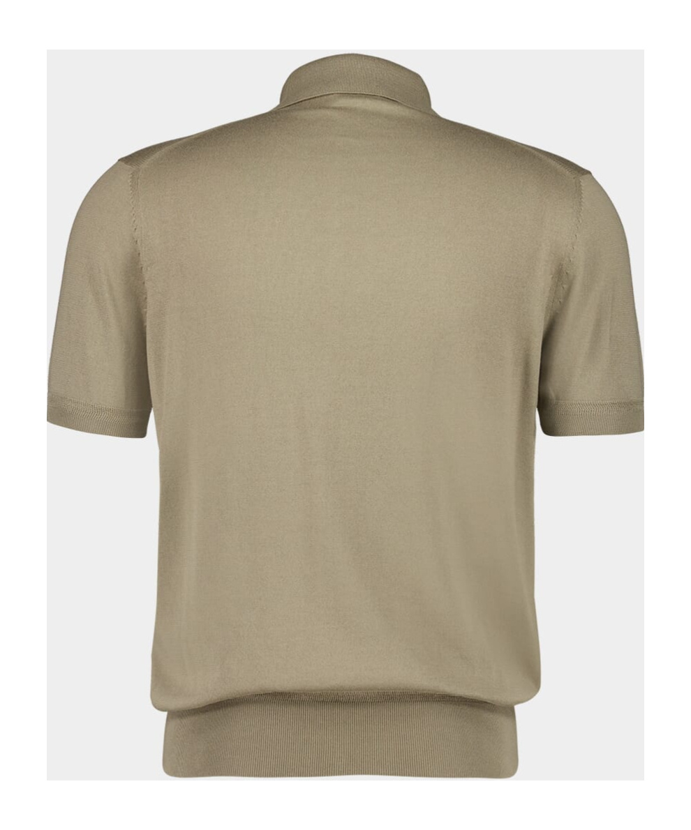 Tom Ford Short-sleeved Polo Shirt In Nude
