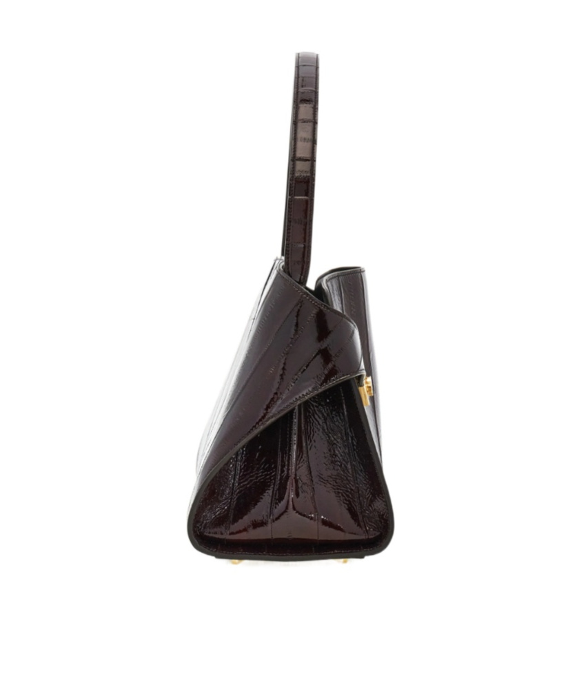 Ferragamo Hug Soft Shoulder Bag In Burgundy