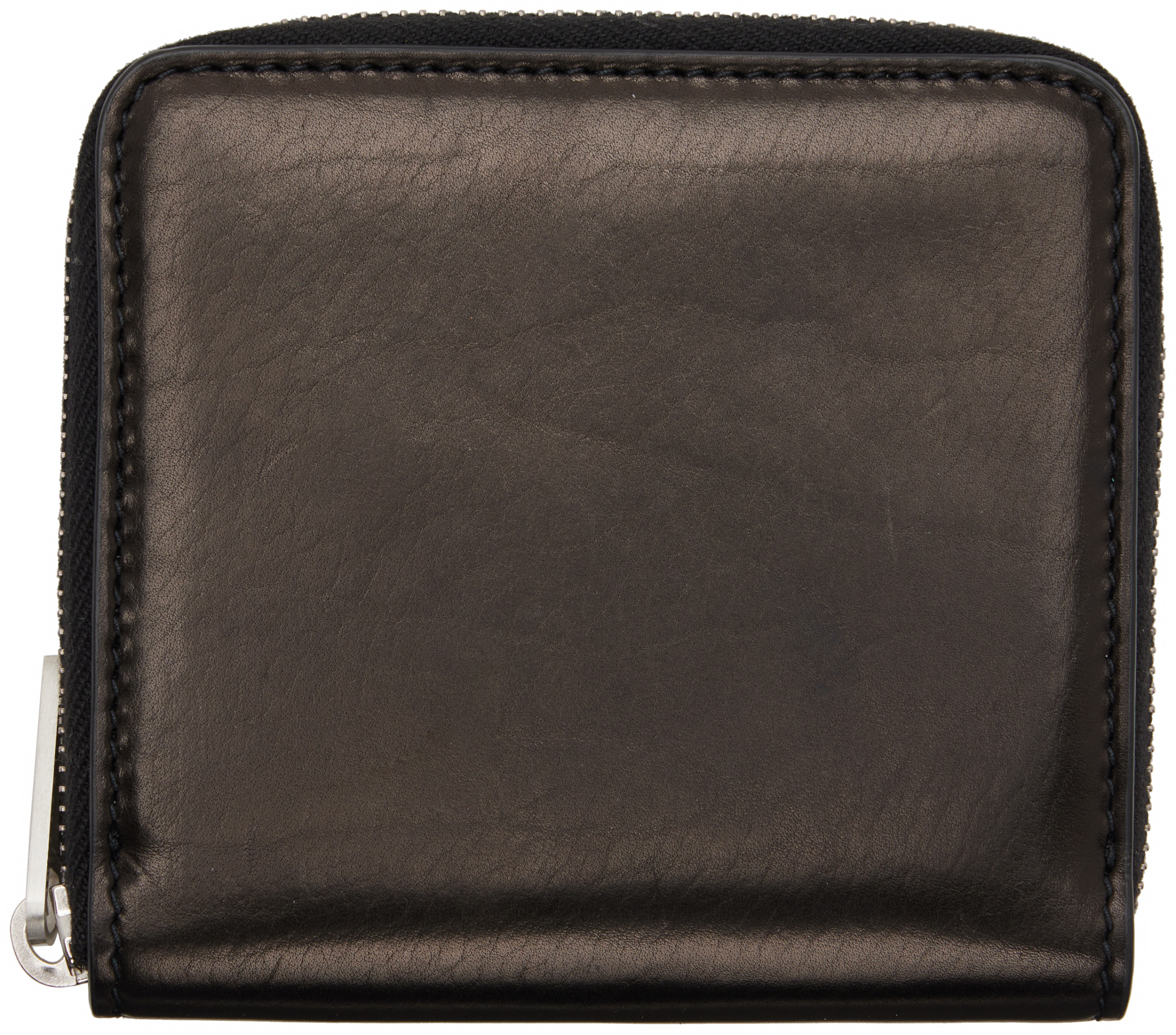 Rick Owens Concordians Zipped Wallet In Brown